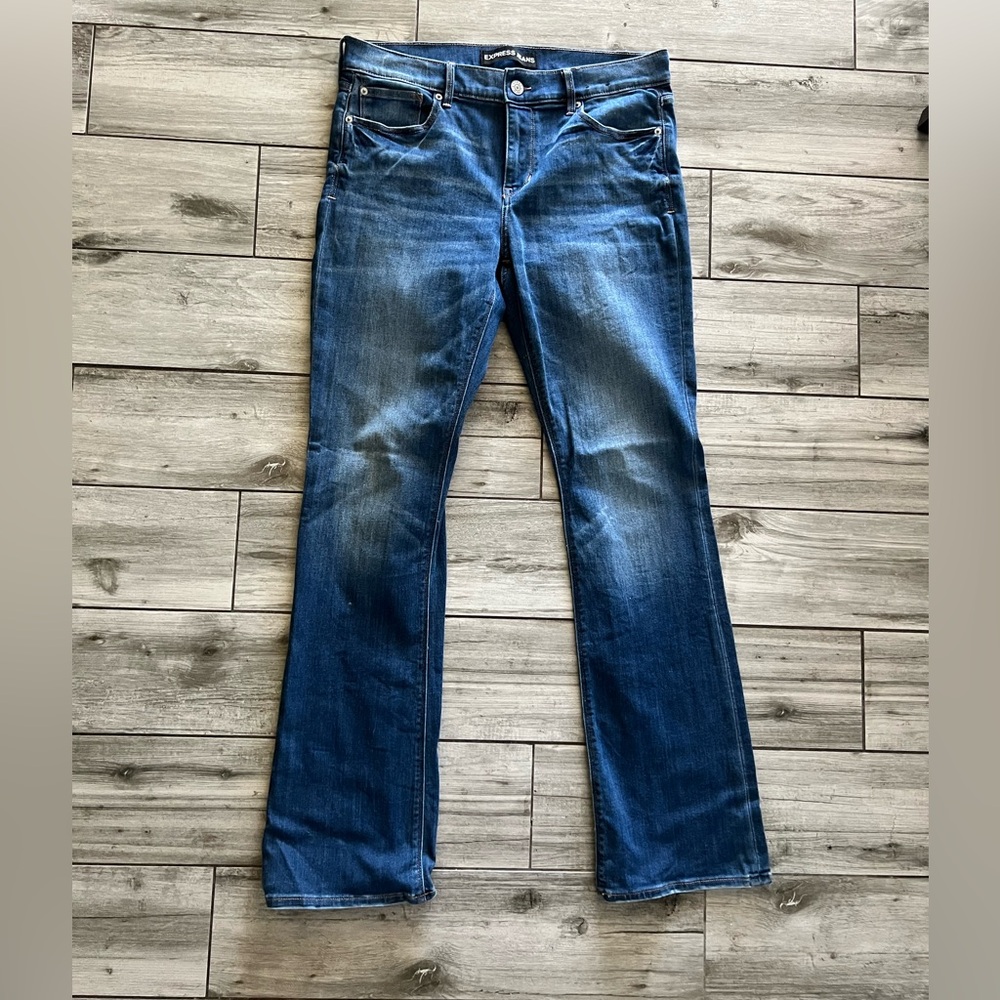 Express Barely Boot Mid Rise Blue Jeans Size 12R
